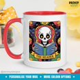 thumbnail image 1 of Skeleton Reading Mug, Bookish Gift For Her, Reading Skull Mug, Gift For Book Lover, Book C - As Picture - 15Oz, 1 of 5