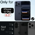 thumbnail image 2 of JETech Magnetic Case for iPhone 17 Pro 6.3-Inch Compatible with MagSafe, Shockproof Phone Bumper Cover, Anti-Scratch Clear Back (Black), 2 of 5