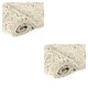 thumbnail image 1 of Advancent Alfombrilla de textura para pies para una absorción rápida y fuerte, alfombrilla de fibra lavable a máquina, Chenille, blanco Blanco lechoso 17*24 pulgadas 2Conjunto, 1 of 6