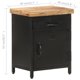 thumbnail image 3 of Gabinete de noche estilo industrial vidaXL en madera de mango rústica, 3 of 9