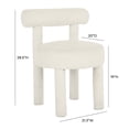 thumbnail image 5 of Carmel Cream Boucle Dining Chair, 5 of 6