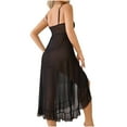 thumbnail image 3 of Lmnyox V Neck Cocktail Dress for Women Sleeveless Bodycon Tank Dress Summer Spaghetti Strap Midi Dress, 3 of 9
