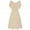 Beige, variant on Womens Off-Shoulder Dress Versatile Formal Wedding High Waist Party Prom Gown Cocktail Dress Beige XXXL