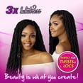 thumbnail image 4 of Sensationnel Lulutress Crochet Braids Fully-Folded with Pre-Fluffed & Pre-Stretched 3X Afro Twist 24" ( SM1B/27 Off Black / Honey ) 2 Pack, 4 of 7