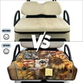 thumbnail image 6 of COEQINE Golf Cart Seat Towel Quilted Protective Cover with Carrying Handle, Universal Fit 51.2x30.3 Inch, 4 Front Pockets, Fits for Most 2 Seats Club Car, Deer American Flag Sunflower, 6 of 8