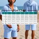 thumbnail image 3 of Conjunto de Pantalones Cortos para Hombre 2 Piezas Outfits Color Sólido Botón Cordón de Lino Camiseta con Capucha Y Pantalones Cortos de Playa, 3 of 9