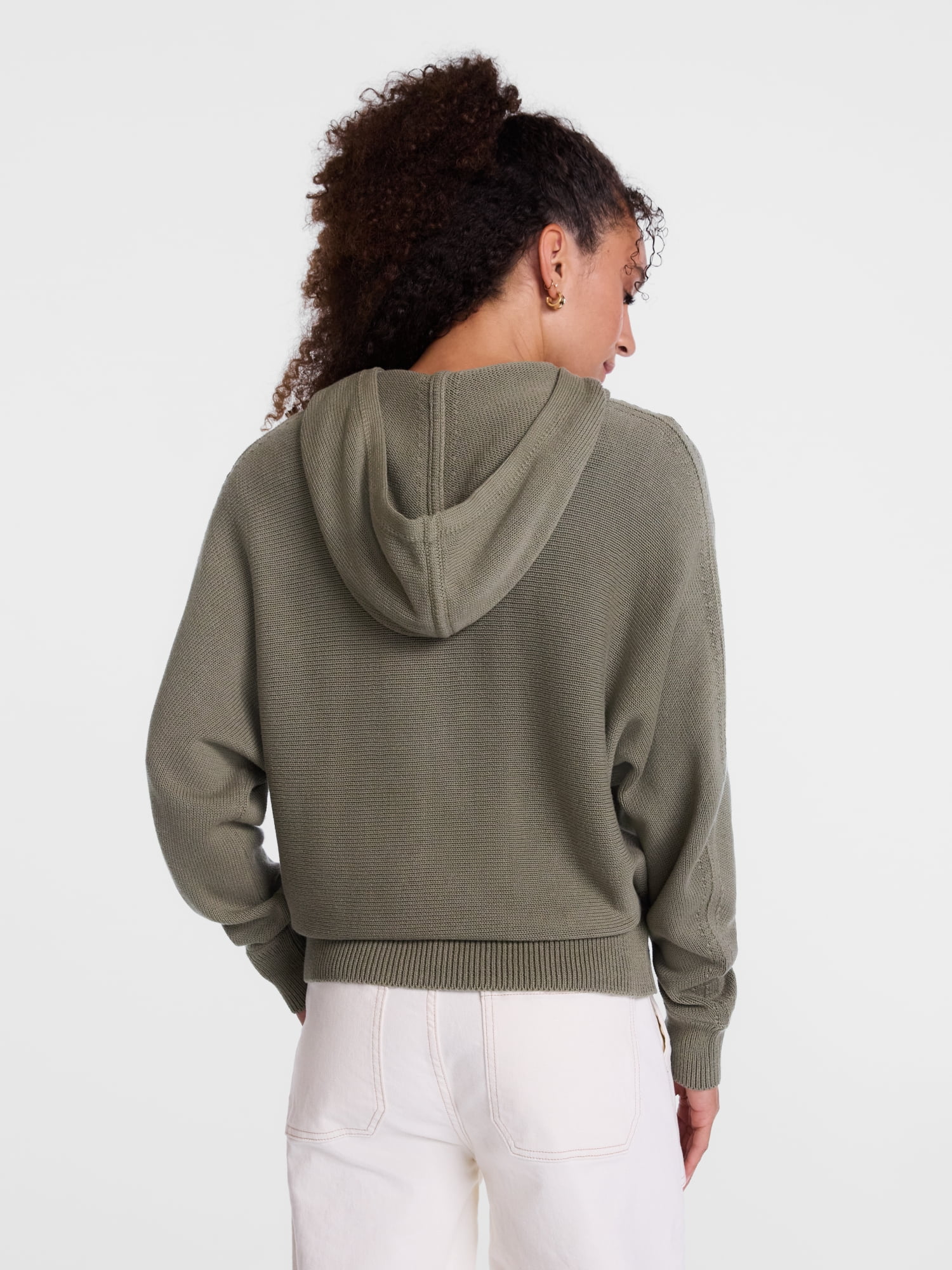 Scenario Women's and Women's Plus Full Zip Hoodie Sweater, Sizes XS-4X