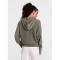 thumbnail image 4 of Scenario Women's and Women's Plus Full Zip Hoodie Sweater, Sizes XS-4X, 4 of 6