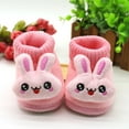 thumbnail image 5 of Baby Boys Girls Slippers Winter Booties Lining Non- Rubber Texture Sole Toddler Crib Shoes Indoor Outdoor Winter for Birthday Gifts 12-18 Months, 5 of 7