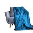 thumbnail image 2 of Lux Decor Collection Twin Size Fleece Bed Blanket - All Seasons Soft, Fuzzy & Cozy - Plush Microfiber Blankets for Home & Travel (60x80, Blue), 2 of 8
