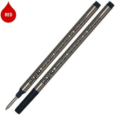 Jaymo Ricariche Per Penna A Sfera G2 - Confezione 12 Pezzi, Colore Viola, Punta Media 1mm, 98.4mm - 2