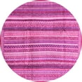 thumbnail image 1 of Ahgly Company Indoor Round Abstract Pink Modern Area Rugs, 6' Round, 1 of 4