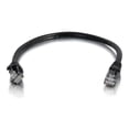 thumbnail image 2 of C2G Câble Ethernet Patch Réseau 3 Pieds Cat6a Snagless (UTP) - Noir - Câble Patch - RJ-45 (m) à RJ-45 (m) - 3 Pieds - UTP - CAT 6a - Moulé, Snagless - Noir, 2 of 5
