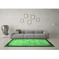 thumbnail image 3 of Ahgly Company Indoor Rectangle Oriental Emerald Green Asian Inspired Area Rugs, 3' x 5', 3 of 4