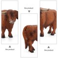 thumbnail image 2 of KAKOWELY 1pc Simulation Cattle Toy Adorable Cow Model Kids Dog Toy Cattle Model Decor,5.71"X2.36"X1.38", 2 of 5