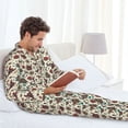 thumbnail image 5 of KLL Insects A Sleepwear Mens Flannel Pajamas,Long Cotton Pj Set, 5 of 7