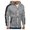 Grey, variant on Men's Slim Fit Zip Up Hooded Jacket Patchwork Long Sleeve Casual Top for Autumn and Winter Men's Sweatshirts and Hoodies Grey,L
