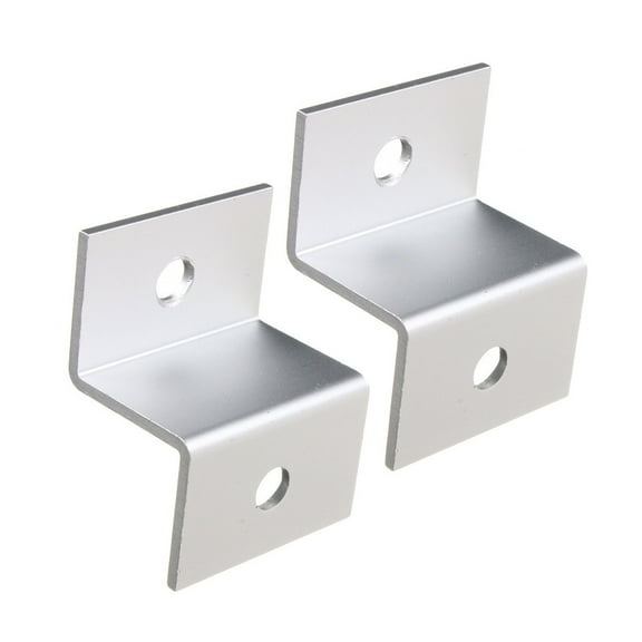 Omeite 4Pc Solar Panel Roof Mounting Z-Bracket with Nuts and Bolts for RV Boat Roof Wall and other Off Gird Roof Installation