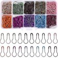 thumbnail image 1 of 300pcs 10 Colour Bulb Safety Pins, Small Pins 10 Assorted Colors, Pear Shaped, 1 of 5
