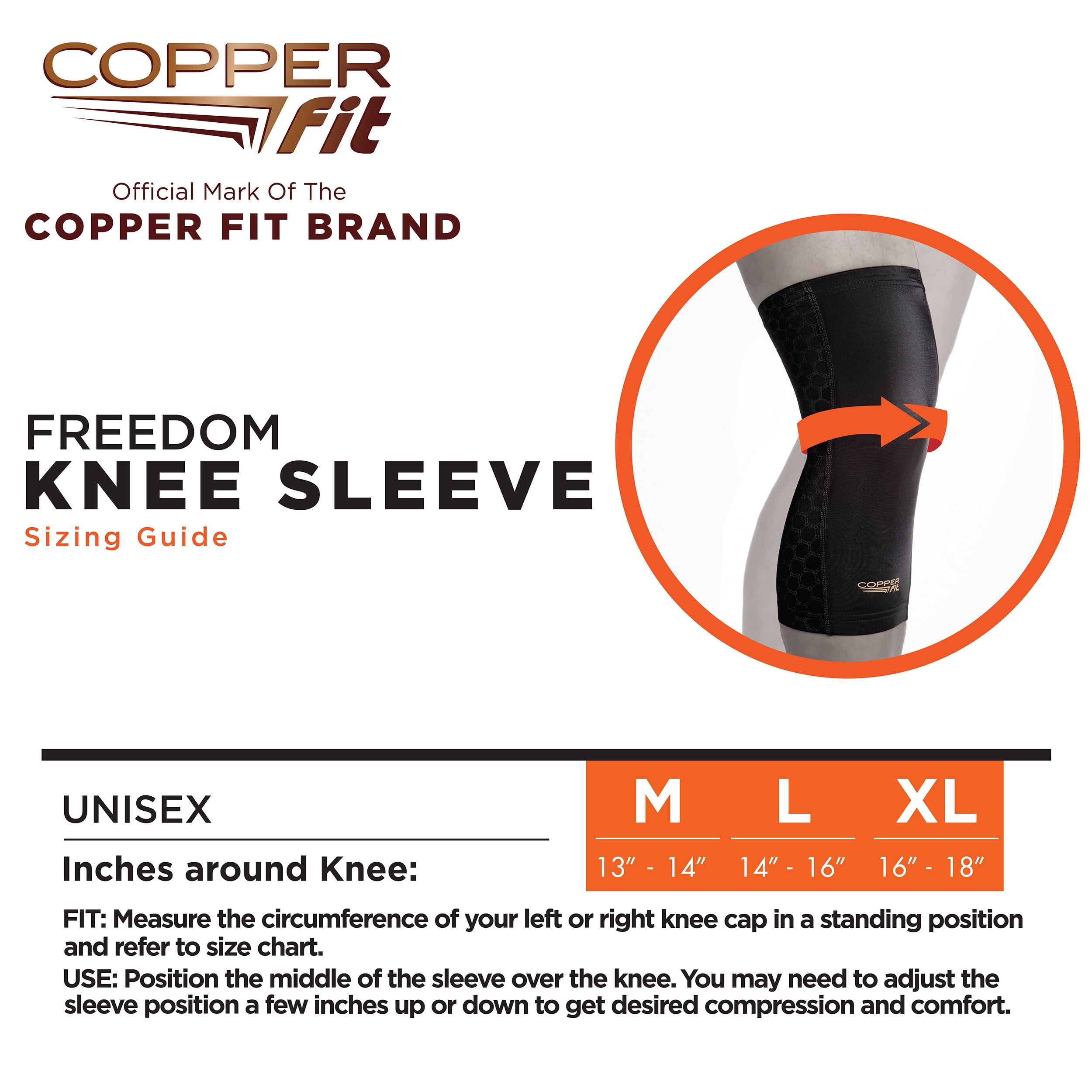 As Seen On Tv Copper Fit 2.0 Knee Xlarge