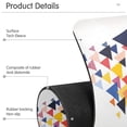 thumbnail image 4 of Yayeee Faucet Mat for Kitchen Sink 30" Diatomite Long Splash Guard Pad, White Abstract Triangles, 4 of 7