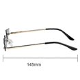 thumbnail image 5 of Streetwear Fashion Fire Flame Sunglasses Driving Glasses Uv 400 Glasses Trendy Narrow Rimless Wave Sunglasses（green）, 5 of 5