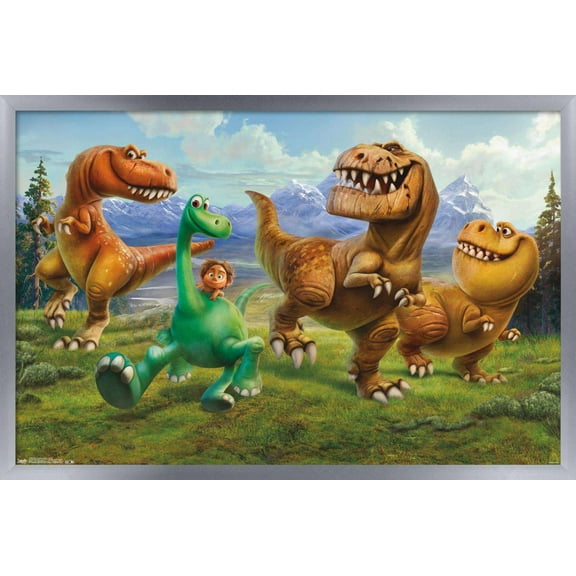 Disney Pixar The Good Dinosaur - Group Wall Poster, 14.725" x 22.375", Framed