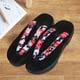 thumbnail image 2 of Zuecos japoneses, zapatillas, zapatos para interior y exterior, sandalias Geta cómodas, chanclas Negro Ronda 36, 2 of 8