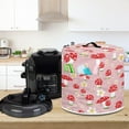 thumbnail image 4 of Xoenoiee Pink Mushroom Floral Pattern Pressure Cooker Cover for 6 qt Instant Pot, Kitchen Appliance Dust Cover with Pockets for Rice Cooker Air Fryer Slow Cooker, 4 of 6