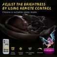 thumbnail image 3 of 3D Rock and Roll Musician Dinosaur Night Light for Boys, Three-Color Changing, Remote & Smart Touch Control, T-Rex Decor Table and Night Stand Lamp, B, 3 of 5