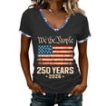 thumbnail image 3 of 250 Years 1776-2026 250th T-Shirt for Celebrate 250th Anniversary of America Patriotic Veteran Tee 250 Merchandise Short-Sleeved Top for Woman, 3 of 5