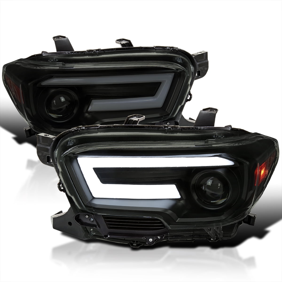 SpecD Tuning Black Housing Smoke Lens Projector Headlights Switchback