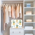 thumbnail image 4 of Yayeee Collapsible Cube Storage Bin with Lid Fabric Closet Decorative Basket with Handles, Pineapple, 4 of 7