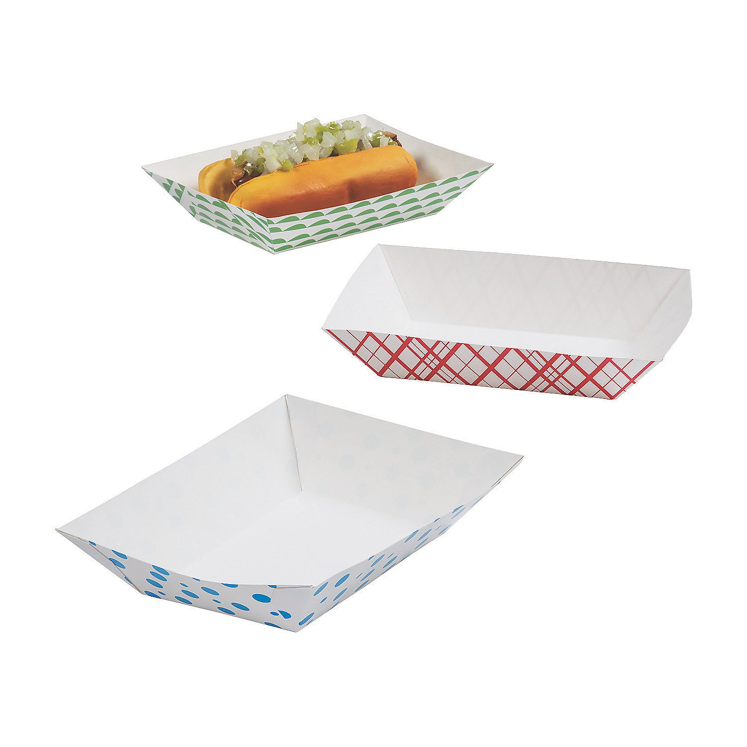 Grease-Proof Sturdy Food Trays 5 lb Capacity 50 Pack by Eucatus Serve Hot or... 