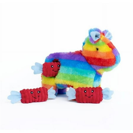 UPC: 0818786019051 | ZippyPaws 817086 Interactive Burrow Rainbow Pinata with Candy Plush Dog Toy  Medium