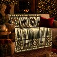 thumbnail image 3 of North American Wildlife Forest Cabin Lodge Scene Moose, Peaceful Mountain Lake Scene, Warm Flannel Blanket for Cabin and Lodge, Outdoor Lovers Camping Gift, Artistic Home Decor, 3 of 9