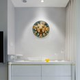 thumbnail image 5 of Yayeee Wall Clock Battery Operated 9.5" Silent Quartz Non-Ticking for Living Room Decor, Flowers and Dog, 5 of 8