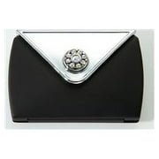 Brandon M-738 7X Normal Rhinestone Envelope Compact, Black