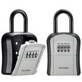 thumbnail image 1 of Caja de seguridad con llave Puroma, portátil, combinada, montada en la pared, gris, 1 of 7