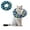 Blue Dinosaur, variant on Pet Recovery Collar, Soft Cone for Cats After Surgery,Adjustable Dirt-Resistant Waterproof collar for Kitten Puppy XS