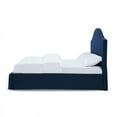 thumbnail image 2 of Jane Platform Queen Bed Storage Arched Headboard Upholstered Navy Blue, 2 of 5