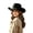 AB246 Black, variant on Bainana Cowboy Hat For Women Wide Brim Cool Breathable Western Style Sun Hat For Summer Outdoor