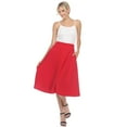 thumbnail image 2 of White Mark Women's Flared Midi Skirt, 2 of 5