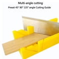 thumbnail image 4 of Miter Box 12 Inch, Miter Box with Ruler Graduation, 45 Degree, 135 Degree Preset Cutting Box, 4 of 7