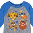 thumbnail image 3 of The Lion King - Simba, Pumbaa, Timon, & Zazu - Toddler & Youth Raglan Graphic T-Shirt, 3 of 4