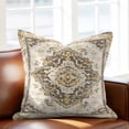 thumbnail image 2 of Vintage Throw Pillow Cover Abstract Brown Bohemian Farmhouse Tribal Cotton Linen Cushion Cover Throw Pillow Case with Invisible Zipper for Couch Sofa Bed Chair Car 16x16 Inch, 2 of 14