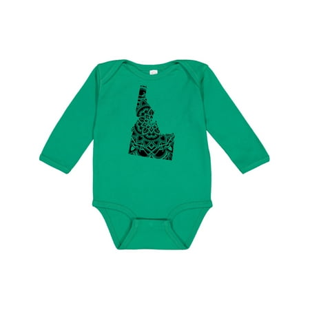 

Inktastic Idaho Silhouette Mandala Gift Baby Boy or Baby Girl Long Sleeve Bodysuit