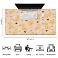 thumbnail image 5 of Long Mouse Pads for Desk,Golden Retriever Desk Mats on Top Of Desks, Desk Mouse Pad Extra Large with 3mm Non-Slip Base and Stitched Edge for Gaming,Office,Work,Home 47.3"x23.6", 5 of 6