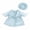 Light Blue, variant on Patio Goose Bathrobe Set, Funny Vacation Style Smooth Fabric Outfit, 23 Inch Goose Decor Costume, Spring Summer Patio Easter Decor, Goose Not Included