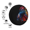 thumbnail image 4 of Xecao Colorful Betta Fish for Tire Covers,Wheel Tire Cover Waterproof, Dust-Proof, And Universally Fitting for Cars,Trailers, SUVs-16 inch, 4 of 6